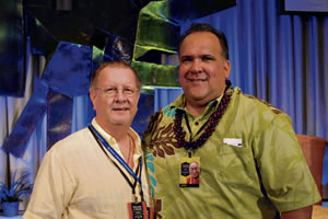 Don Chapman with Kaua‘i mayor Bernard Carvalho
