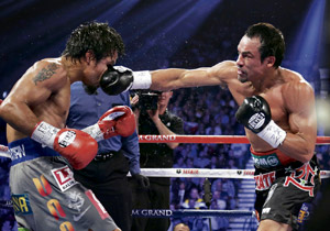 Manny Pacquiao walked into this punch from Juan Manuel Marquez, ending the fight. AP photo