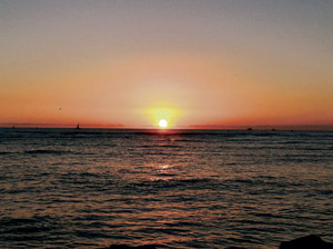 A postcard-perfect Hawaiian sunset. Ron Mizutani photo