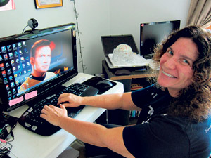 Think B.I.G. Kauai director Louanne Varholick in her home office, where she meets with clients 