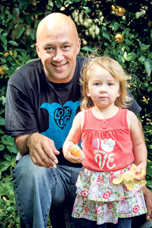 Chef Donovan Cabebe with daughter La‘emana. Daniel Lane photos