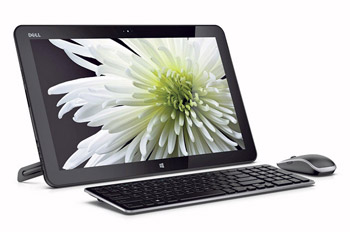 Dellâ€™s XPS 18 is an 18.4-inch desktop/giant tablet hybrid targeted at families and active consumers | Photo courtesy Dell