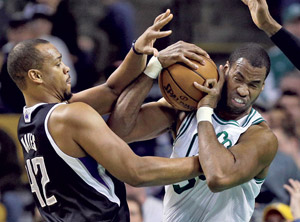 Jason Collins (right) may find his off-court battles to be tougher than those he faced in the NBA. AP photo