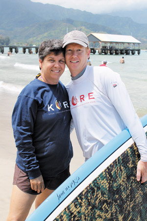 Suzie Woolway and husband Dan at a recent KORE event