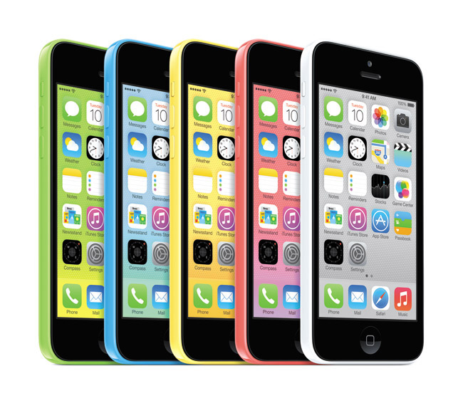 The iPhone 5C is great for those on a tight budget and comes in eye-catching colors | Photos courtesy Apple