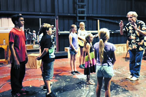 Students rehearse for ‘The Sound of Music,â€™ opening Nov. 15 Photo courtesy Hawaii Childrenâ€™s Theatre