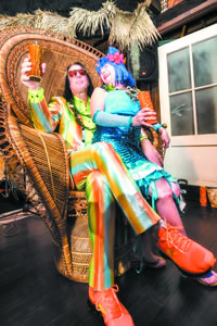 Todd and Michele Rundgren living it up at Tiki Iniki | Daniel Lane photos