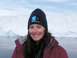 Star of the Sea middle school science teacher Cristina Veresan in the Arctic. Photo courtesy Ellen Taylor