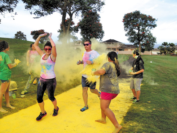 Get colorized Saturday at Kapaa Middle School Choir and Ukulele Band's Color Relay Extravaganza. Photo courtesy Kapaa Middle School Choir and Ukulele Band 