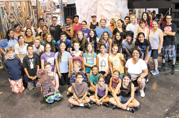The cast and crew of 'Shrek The Musical'. Photo from Hawaii Children's Theatre
