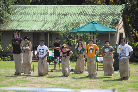 It's time for = Grove Farm Old Time Games, including sack racing | Grove Farm photo 