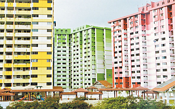 A typical Singapore public housing project. Bob Jones photo