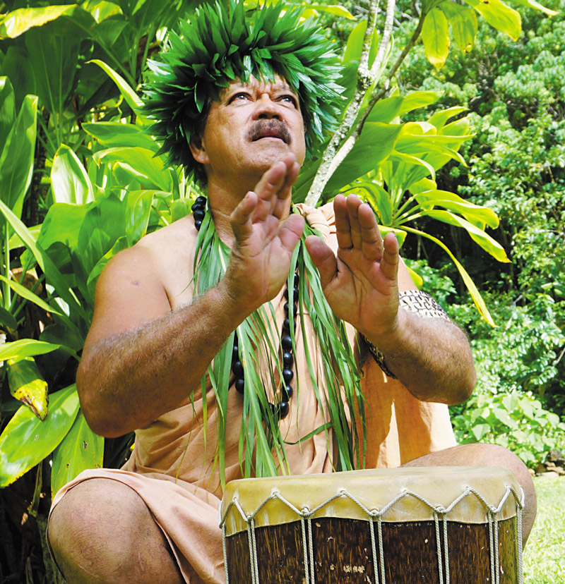 The Hawaiian cultural practitioner credits the coconut tree for his positive outlook on life -- that and music | Melissa Mojo photo