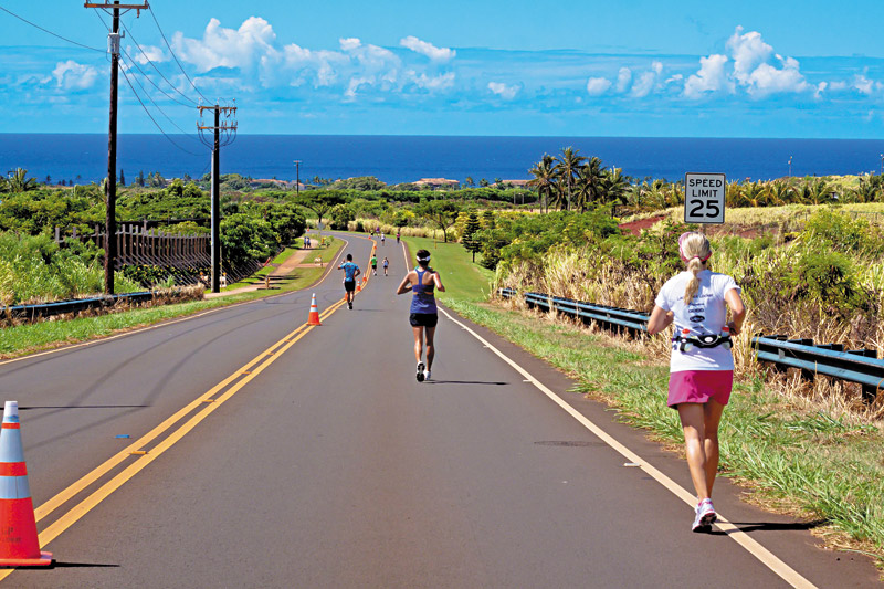 Spectacular views abound from the Kauai Marathon and Half Marathon course on the South Shore 