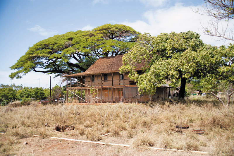 Gulick Rowell House (Hale Puna) prior to its garden renovation by West Kauai Farms (PHOTO COURTESY CLINT SNYDER) 