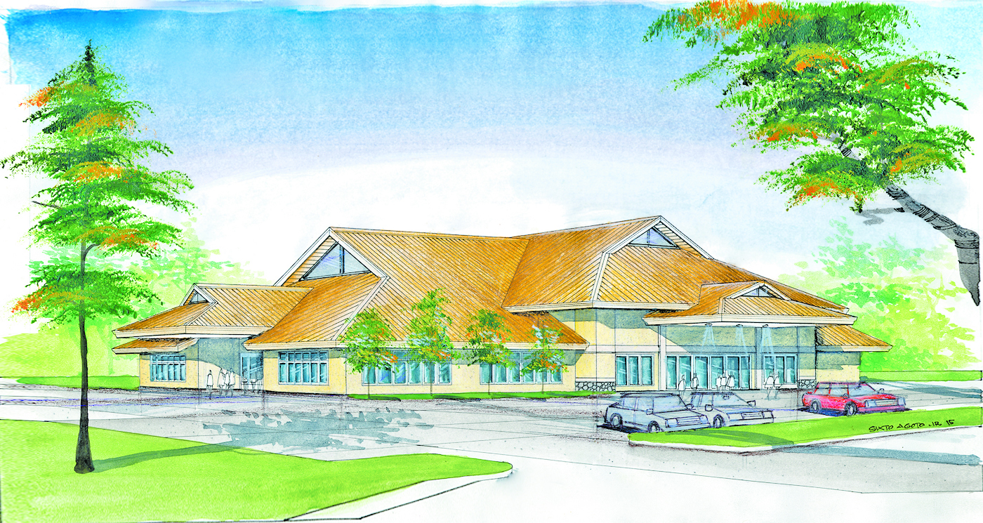 An artistic rendering of Kauai Philippine Cultural Center in Lihue  