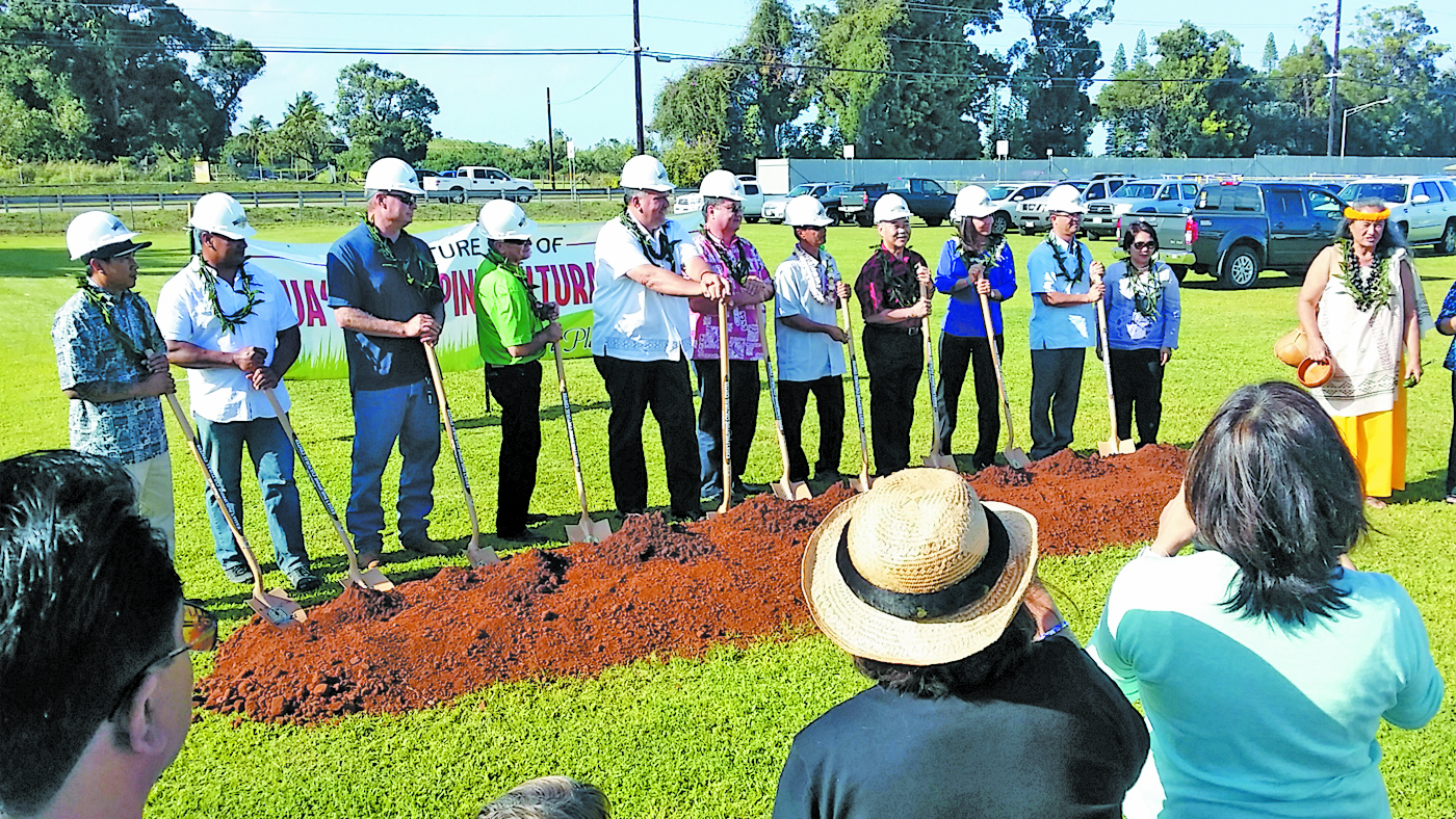 Kumu Sabra Kauka blessed Kauai Philippine Cultural Center at its groundbreaking ceremony in March  