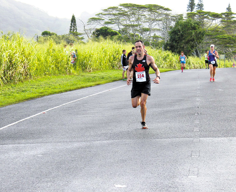 Runners from around the globe, including Canada, journey to Kauai to participate in the run 