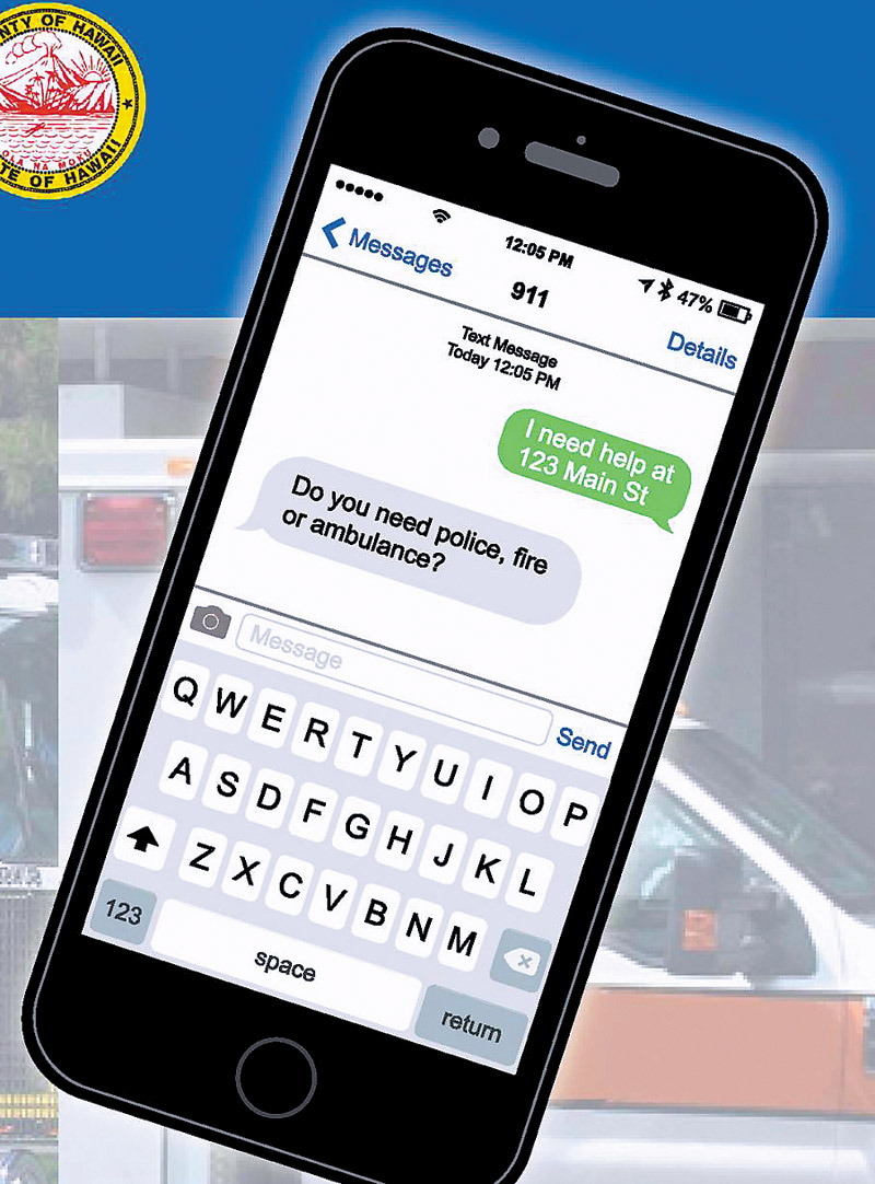 Now people can send a text message to 911 GRAPHIC COURTESY KPD  