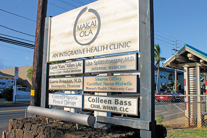 Makai Ola, located in Kapaa, has health care practitioners from a variety of disciplines that work together to provide an integrative approach to healing 