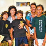 Cole, Hope and Carter Chihara of Lihu‘e and Nicole and Tori Pezario