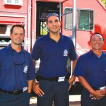 Curtis Langstaff, Aaron Hawthorn and Kavin Kuwamura