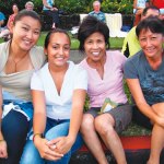 Jenna Gampon, Tracey Valle, Joseng and Sandi Gampon
