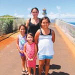 Kalea Faford (back), with Kristin, Keyanna and Jamie Faford