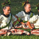 Keiki olapa members: La‘akea Costelo, Aliana Ho, Alani Viets and Kanani Segismundo. Photo by Kat Ho