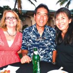 Denise Roberts, Godwin and Jan Esaki