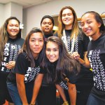 Na Iowa band: (front) Nakailelua Villatora, Koala Lopez, (back) Aulii Kaauwai, DJ Yaris, Anuhea Herrod and Kawailehua Hamberg