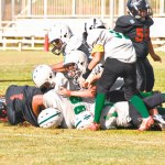 Wilson gets gang tackled