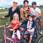(front) Mikayla Harms, Kawika Levy, (back) Julie Harms, Ingrid Levy and Bruce Ten