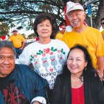 (front) David and Sandy De Fries, (back) Reko Saiki and John Uyeno