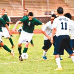 Kapa‘aâ€™s Elliott Haigh (6) sets up his shot from the top of the box