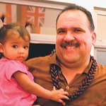Mayor Bernard Carvalho Jr. and granddaughter Welena