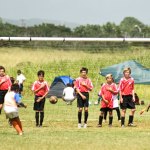 Gabriel Franklin scores on a free kick