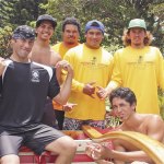 Kona Duarte, Jayce Botelho, Lanakila Niau, BJ Aiwohi, Cyril Botelho and Tiloi Alapa
