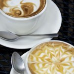 Fresh-pressed espresso