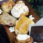 Pastries are baked fresh daily