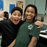 Adrian Analo Arrisgado and Larry Rupurt having after-school fun in the kitchen. Daniel Lane photos