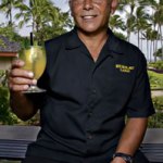 Bartender John Scott with the garden in a glass