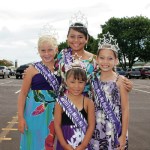 Misses Na Hoku O Kaua‘is Gabriella Bryan, Kaliah Kaneakua, Makenna Pascua and (front) Jaylee Souza-Yim