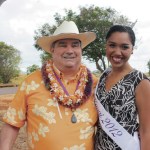 Jay Furfaro and Miss Kaua‘i Lei Ui Kaholokula