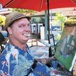 Moses Hamilton turned a tragic car accident into a successful career as an artist. Check him out at Ching Young Village Shopping Center. Coco Zickos photo