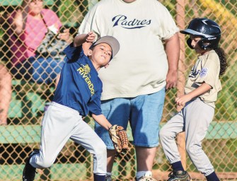 The Dogs And Padres Play Ball